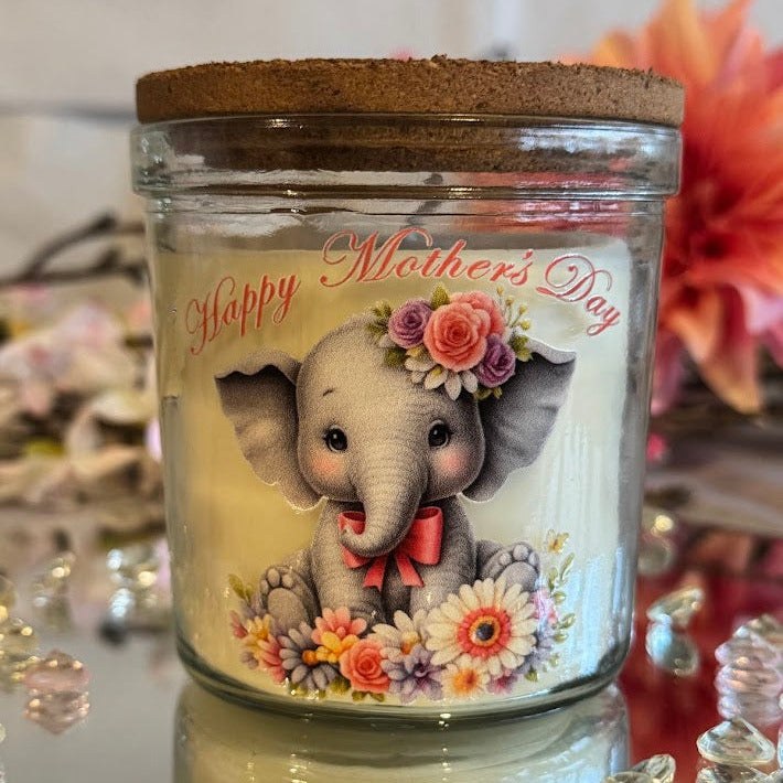 Happy Mother’s Day Elephant Vanilla Scented Candle