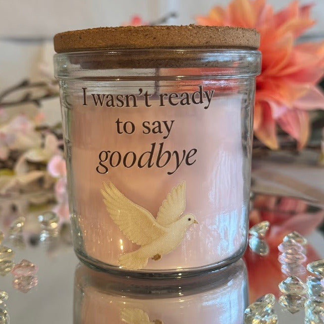 I Wasn’t Ready To Say Goodbye Memorial Jasmine Scented Candle