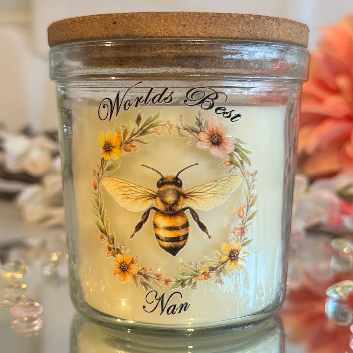 Worlds Best Nan Bee Vanilla Scented Candle